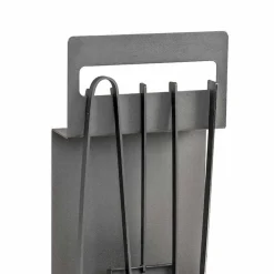 Viadurini Fire Design Kaminbesteck-Set mit 4 schwarzen Stahlwerkzeugen für den Kamin Made in Italy - Rachel