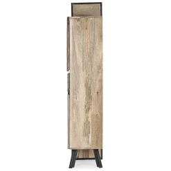 Viadurini Living Sideboards-Sideboard 4 Türen 2 Schubladen aus Mangoholz und Stahl Homemotion - Signorino