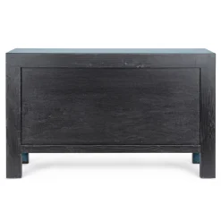 Viadurini Living Sideboards-Sideboard 4 Türen in Blue Elm Wood Design Vintage Homemotion - Konan