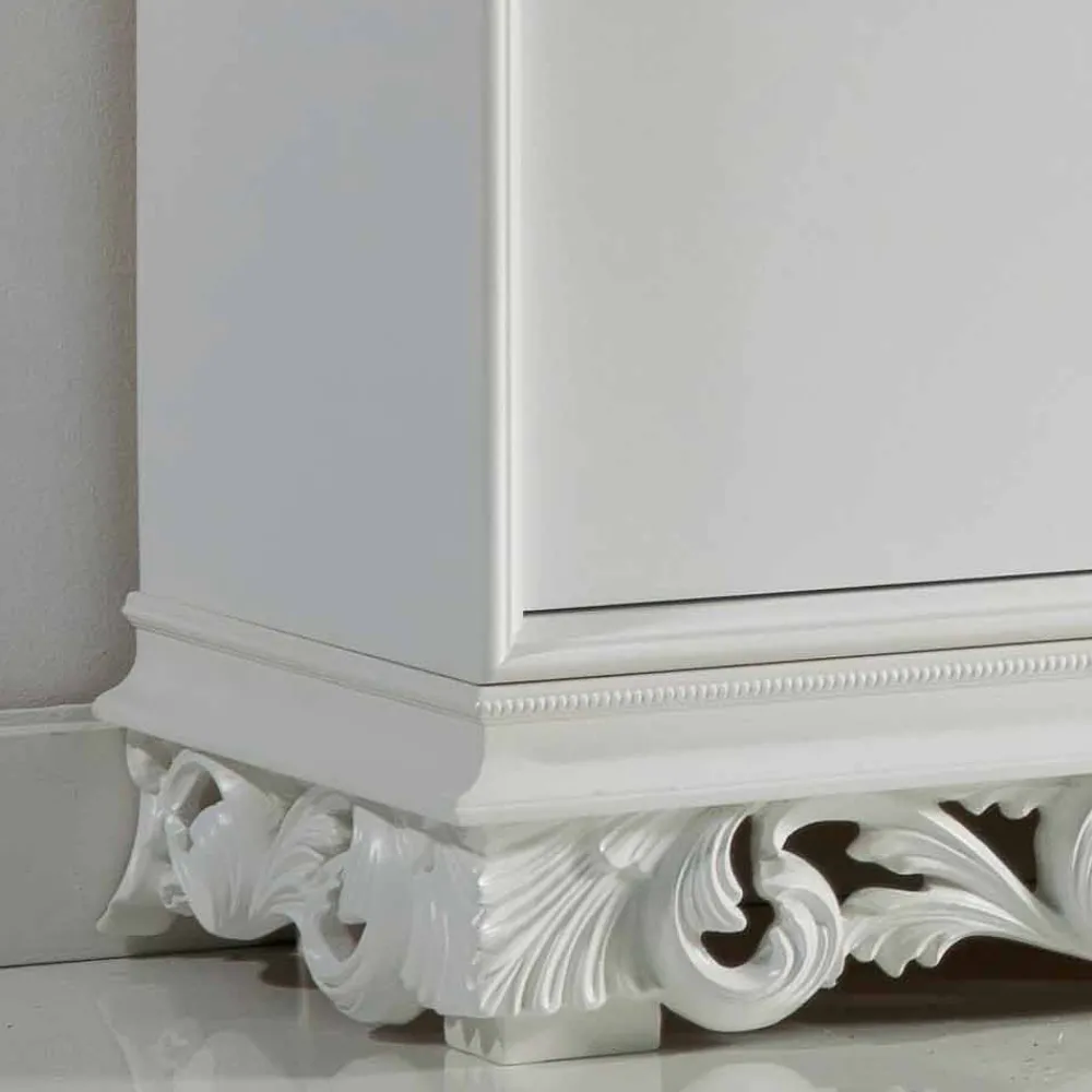 Viadurini Living Sideboards-Sideboard 4 türig in matt weiß Ray