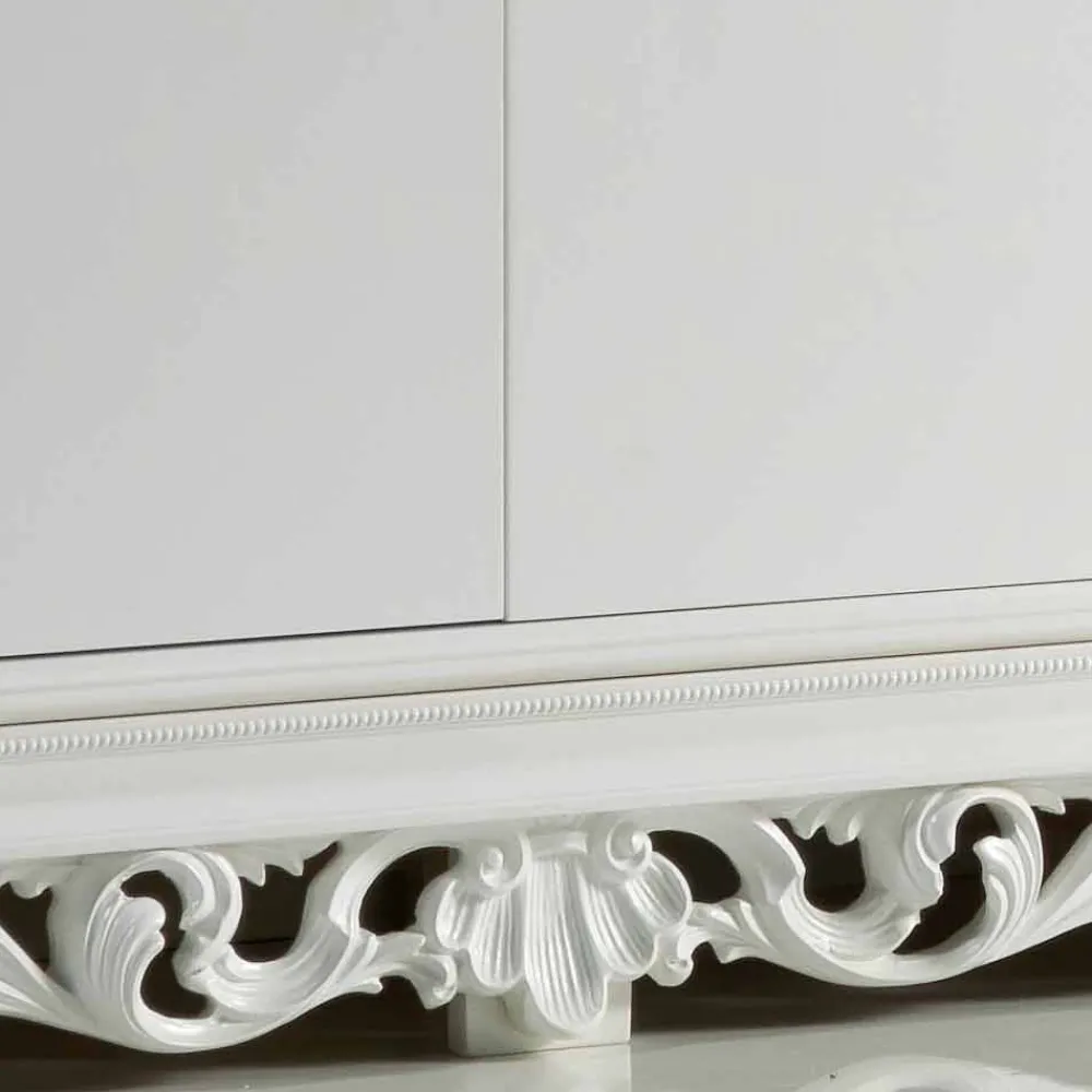 Viadurini Living Sideboards-Sideboard 4 türig in matt weiß Ray