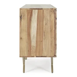 Viadurini Living Sideboards-Sideboard aus Akazienholz mit 2 Türen und 3 Schubladen Design Homemotion - Carla