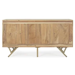 Viadurini Living Sideboards-Sideboard aus Akazienholz mit 2 Türen und 3 Schubladen Design Homemotion - Carla