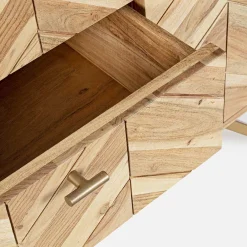 Viadurini Living Sideboards-Sideboard aus Akazienholz mit 2 Türen und 3 Schubladen Design Homemotion - Carla