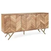 Viadurini Living Sideboards-Sideboard aus Akazienholz 3 Türen Ethnisches Design Homemotion - Carla