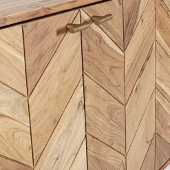 Viadurini Living Sideboards-Sideboard aus Akazienholz 3 Türen Ethnisches Design Homemotion - Carla