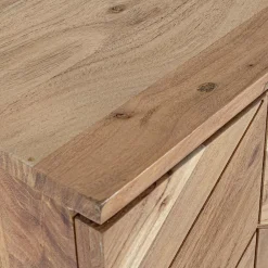 Viadurini Living Sideboards-Sideboard aus Akazienholz 3 Türen Ethnisches Design Homemotion - Carla