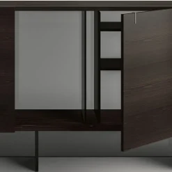 Viadurini Living Sideboards-Sideboard aus Holz mit Glasstruktur Made in Italy - Azuki