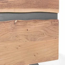 Viadurini Living Anrichte-Sideboard aus Holz und lackiertem Stahl Modernes Design Homemotion - Silvia