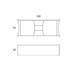 Viadurini Living Sideboards-Sideboard aus lackiertem Holz 2 Türen 3 Schubladen Curvilinear Italian Design - Celio