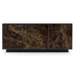 Viadurini Living Sideboards-Sideboard aus lackiertem Holz mit 2 oder 3 Keramiktüren, hergestellt in Italien – Fiorenza