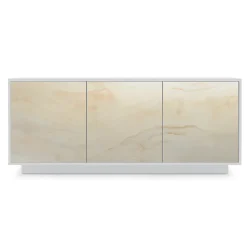 Viadurini Living Sideboards-Sideboard aus lackiertem Holz mit 2 oder 3 Keramiktüren, hergestellt in Italien – Fiorenza