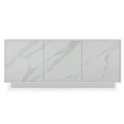 Viadurini Living Sideboards-Sideboard aus lackiertem Holz mit 2 oder 3 Keramiktüren, hergestellt in Italien – Fiorenza