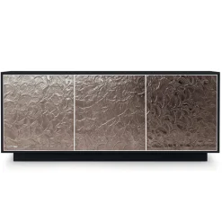 Viadurini Living Sideboards-Sideboard aus matt lackiertem Holz mit Glastüren Made in Italy – Fiorenza