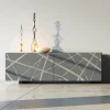 Viadurini Living Sideboards-Sideboard aus matt schlammlackiertem MDF mit Sockelgestell Made in Italy - Arise