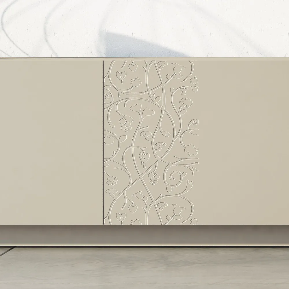 Viadurini Living Sideboards-Sideboard aus MDF mit Sockel und verzierter Tür Made in Italy - Deodara