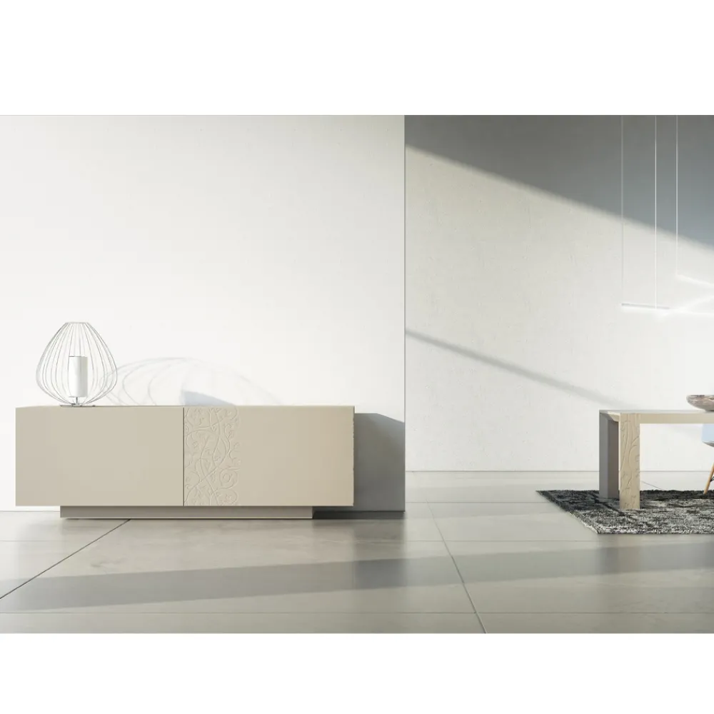 Viadurini Living Sideboards-Sideboard aus MDF mit Sockel und verzierter Tür Made in Italy - Deodara