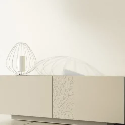 Viadurini Living Sideboards-Sideboard aus MDF mit Sockel und verzierter Tür Made in Italy - Deodara