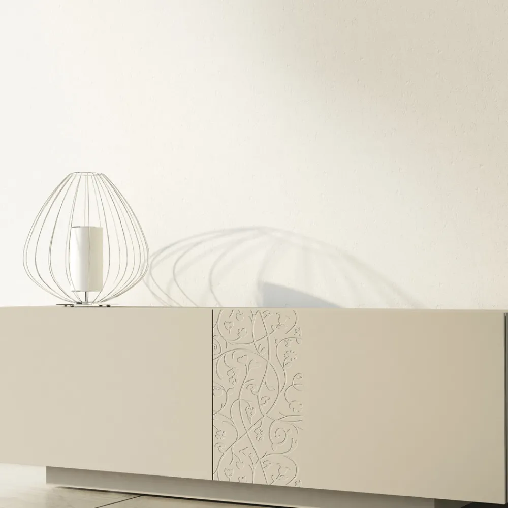 Viadurini Living Sideboards-Sideboard aus MDF mit Sockel und verzierter Tür Made in Italy - Deodara