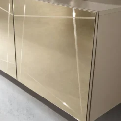 Viadurini Living Sideboards-Sideboard aus Melamin mit verspiegelten Türen Made in Italy - Ester