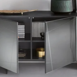 Viadurini Living Sideboards-Sideboard aus Melamin mit verspiegelten Türen Made in Italy - Ester