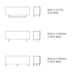 Viadurini Living Sideboards-Sideboard aus Melamin mit verspiegelten Türen Made in Italy - Ester