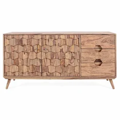 Viadurini Living Anrichte-Sideboard aus Naturholz mit Türen und Schubladen Homemotion - Ventador