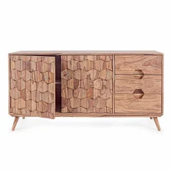 Viadurini Living Anrichte-Sideboard aus Naturholz mit Türen und Schubladen Homemotion - Ventador