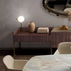 Viadurini Living Sideboards-Sideboard aus Tannenholzplatte mit Canaletto-Walnussfurnier – Salerno