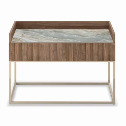 Viadurini Living Sideboards-Sideboard aus Tannenholzplatte mit Canaletto-Walnussfurnier – Salerno