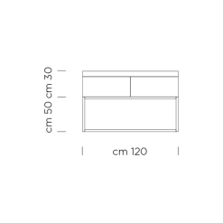 Viadurini Living Sideboards-Sideboard aus Tannenholzplatte mit Canaletto-Walnussfurnier – Salerno