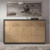 Viadurini Living Sideboards-Sideboard furniert auf Pappelspanplatte, hergestellt in Italien – Latona