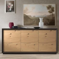 Viadurini Living Sideboards-Sideboard furniert auf Pappelspanplatte, hergestellt in Italien – Latona