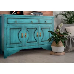 Viadurini Classic Anrichte-Sideboard mit 3 Türen und 3 Schubladen in verschiedenen Ausführungen, hergestellt in Italien – Ganesha