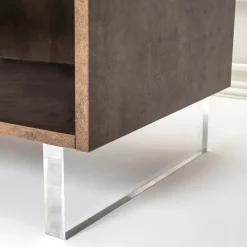 Viadurini Living Sideboards-Sideboard mit 2 Türen und 2 seitlich offenen Fächern aus Melamin, hergestellt in Italien – Maus