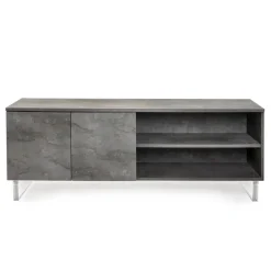 Viadurini Living Sideboards-Sideboard mit 2 Türen und 2 seitlich offenen Fächern aus Melamin, hergestellt in Italien – Maus