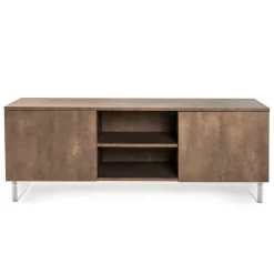 Viadurini Living Sideboards-Sideboard mit 2 Türen und 2 zentralen offenen Fächern aus Melamin, hergestellt in Italien – Minnie