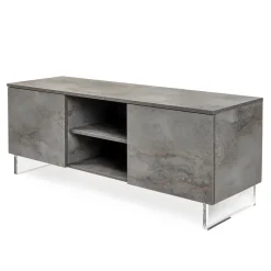 Viadurini Living Sideboards-Sideboard mit 2 Türen und 2 zentralen offenen Fächern aus Melamin, hergestellt in Italien – Minnie