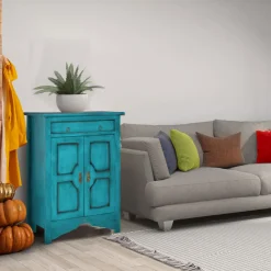 Viadurini Classic Anrichte-Sideboard mit 2 Türen und 2 Schubladen in verschiedenen Ausführungen, hergestellt in Italien – Hanuman