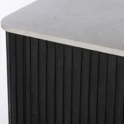 Viadurini Living Anrichte-Sideboard mit Marmorplatte und Struktur aus Mangoholz - Fisherman