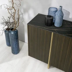 Viadurini Living Sideboards-Sideboard mit MDF, Keramikstruktur und 4 Türen mit Soft-Closing – Click