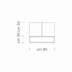 Viadurini Living Sideboards-Sideboard mit Push-Pull-Türen aus Tischlerholz, hergestellt in Italien – Salerno