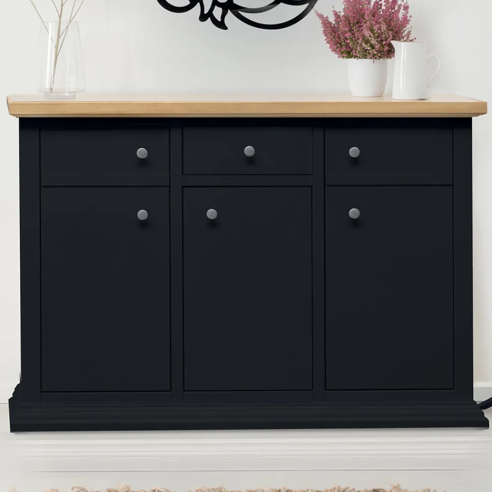 Viadurini Classic Anrichte-Sideboard mit Struktur aus furnierten Holzpartikeln, hergestellt in Italien – Odino