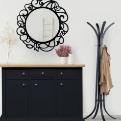 Viadurini Classic Anrichte-Sideboard mit Struktur aus furnierten Holzpartikeln, hergestellt in Italien – Odino