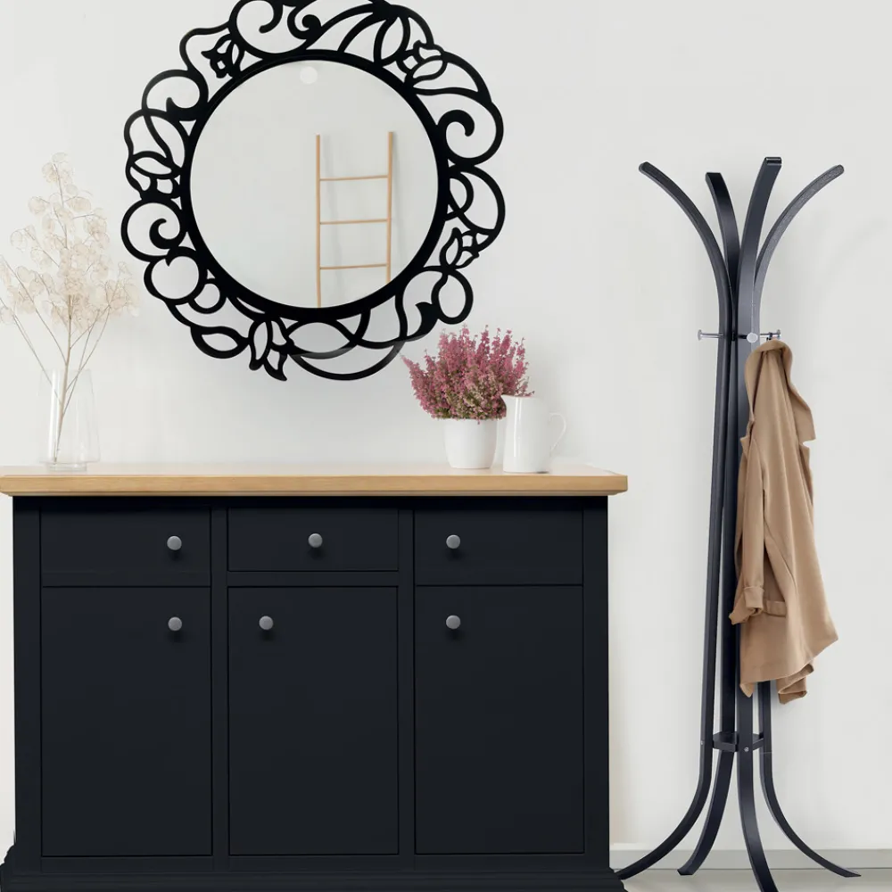 Viadurini Classic Anrichte-Sideboard mit Struktur aus furnierten Holzpartikeln, hergestellt in Italien – Odino