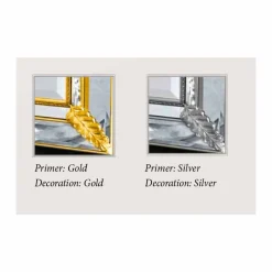 Viadurini Classic Wandspiegel-Silber / Gold Wandspiegel aus Holz handgefertigt in Italien Samuele