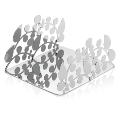 Viadurini Decor Küchenzubehör-Silberner Serviettenhalter aus Metall mit modernen Luxus-Design-Dekorationen - Amedeo