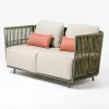 Viadurini in the Garden Gartensofas-2-Sitzer Outdoor-Sofa aus Aluminium und Weben - Eugene