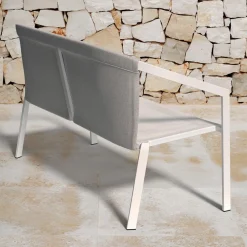 Viadurini in the Garden Gartensofas-2-Sitzer Outdoor-Sofa mit Aluminiumstruktur Made in Italy - Zaika