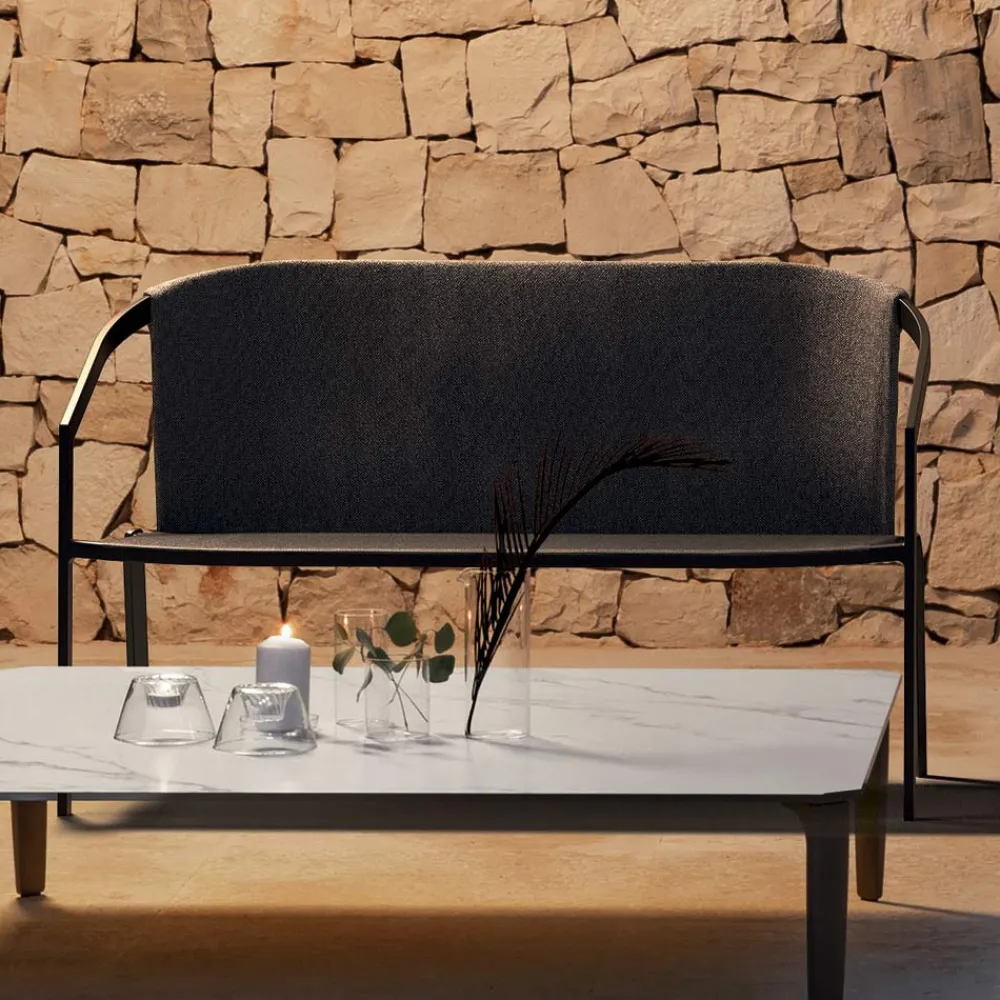 Viadurini in the Garden Gartensofas-2-Sitzer Outdoor-Sofa mit Aluminiumstruktur Made in Italy - Zaika